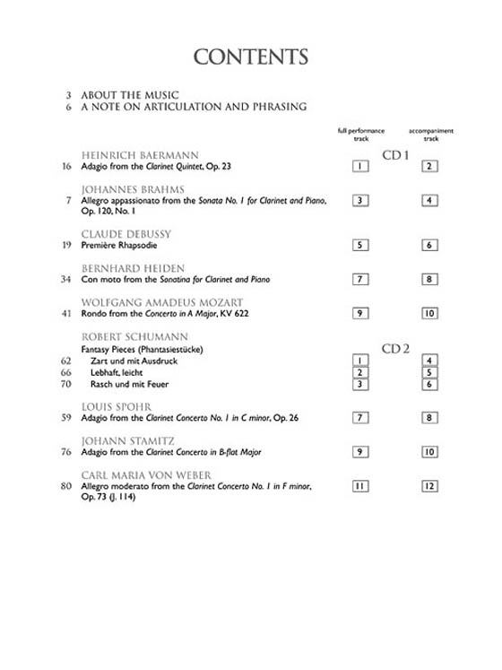 The Clarinet Collection【2CD+樂譜】Intermediate to Advanced Level
