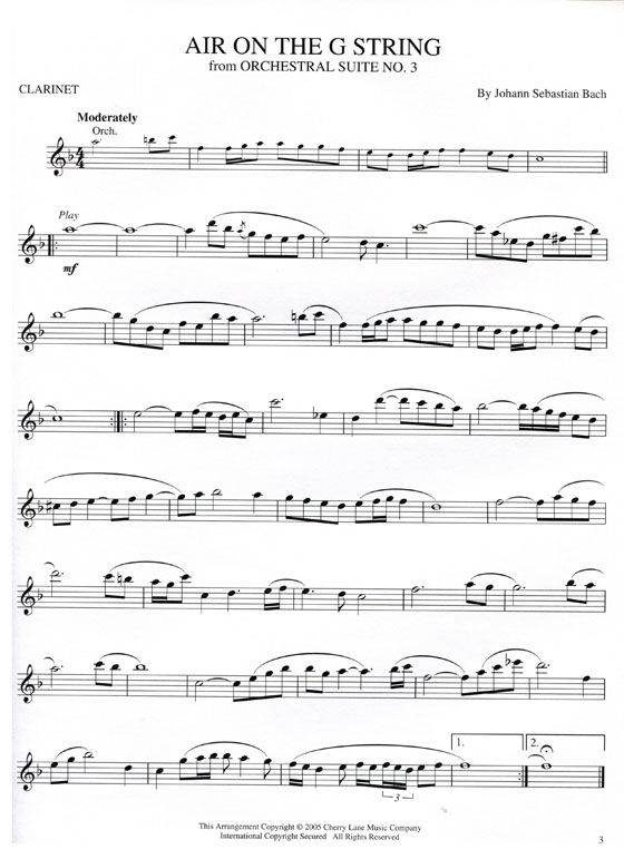 15 Most Popular Classical Melodies【CD+樂譜】Clarinet
