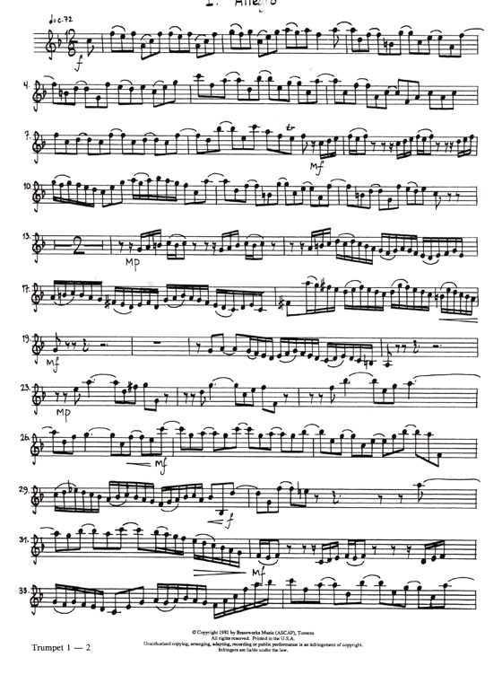 The Canadian Brass【J.S. Bach : Brandenburg Suite No. 1】for Brass Quintet