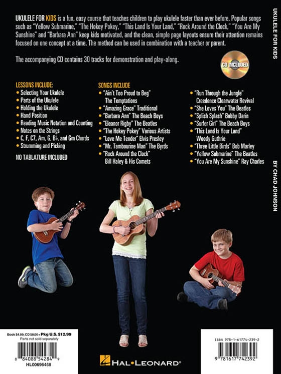 Ukulele for Kids 【CD+樂譜】A Beginner's Guide with Step-by-Step Instruction for Ukulele