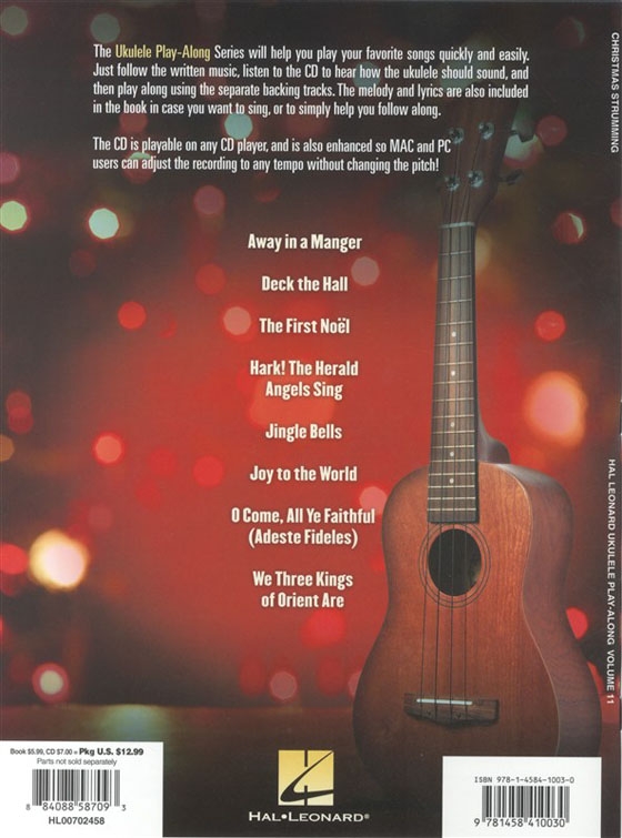 Christmas Strumming【CD+樂譜】Hal Leonard Ukulele Play-Along , Vol. 11