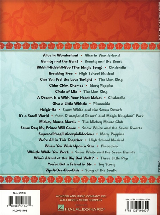Disney Songs for Ukulele Disney Songs for Ukulele
