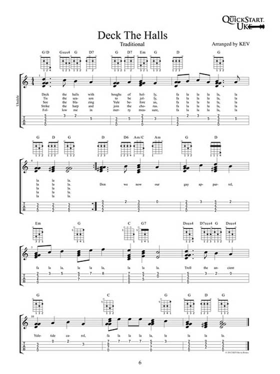 Kev's QuickStart : Ukulele Christmas Songs Kev's QuickStart : Ukulele Christmas Songs