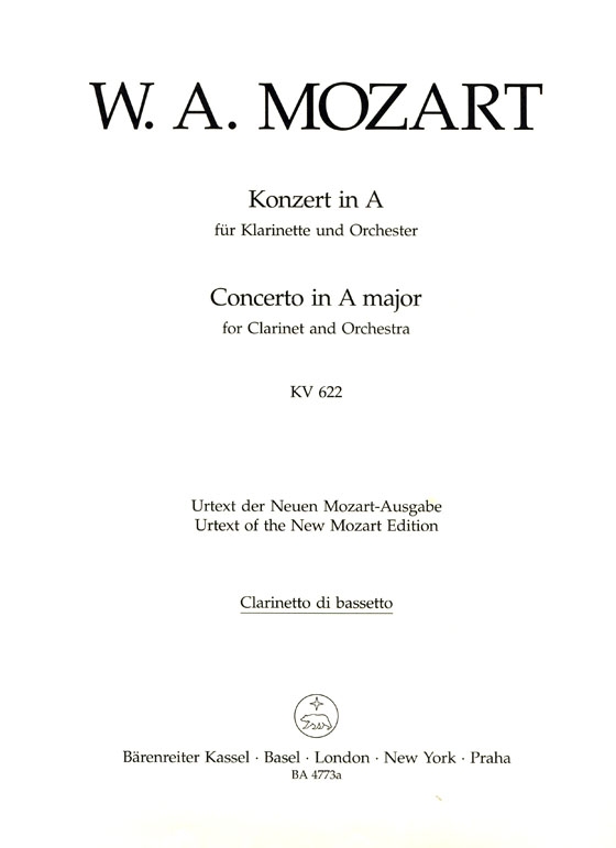 Mozart【Concerto in A major , KV 622】for Clarinet and Orchestra