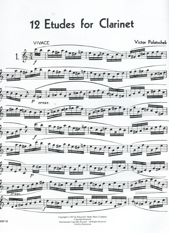 Victor Polatschek【12 Etudes】for Clarinet