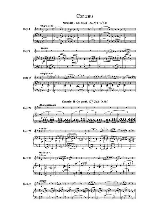 Franz Schubert 2 Sonatines【CD+樂譜】for Clarinet , Op. Posth. 137