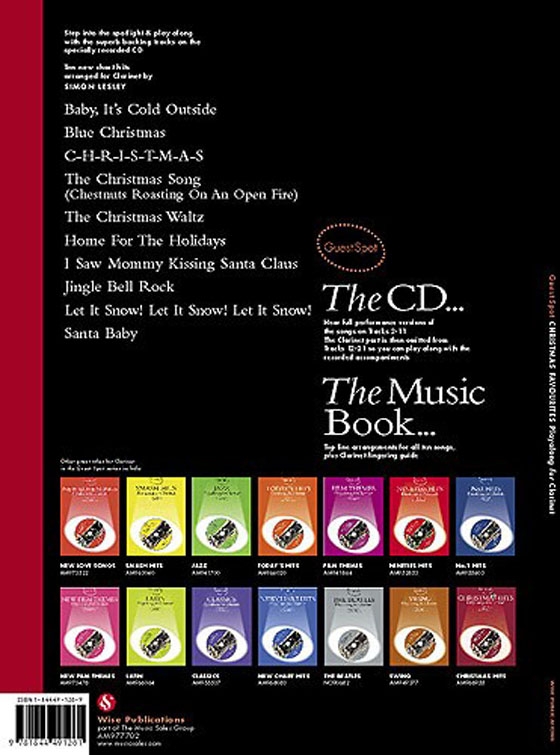 Christmas Favourites【CD+樂譜】Playalong  for Clarinet