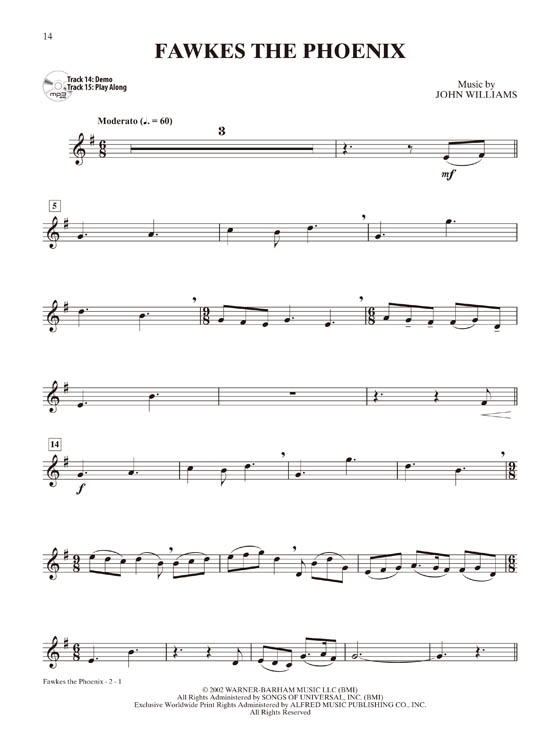Harry Potter Instrumental Solos【CD+樂譜】Trumpet , Selections from The Complete Film Series, Level 2-3 Harry Potter Instrumental Solos【CD+樂譜】Trumpet , Selections from The Complete Film Series, Level 2-3