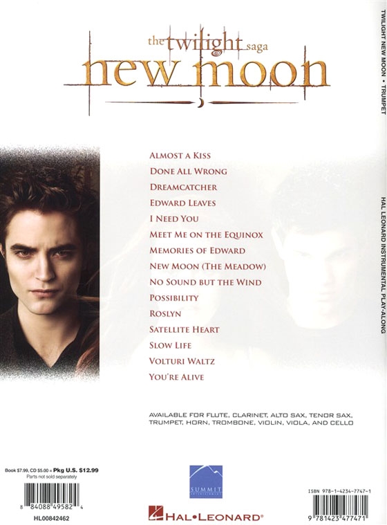 The Twilight Saga New Moon【CD+樂譜】 for Trumpet