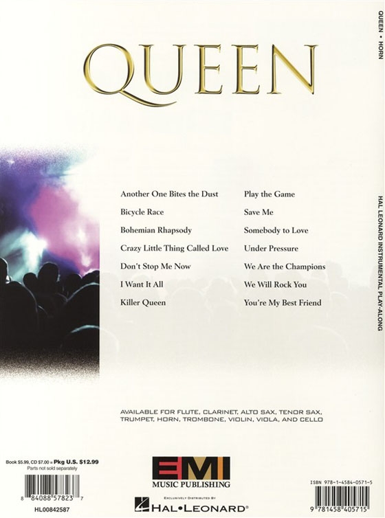 QUEEN【CD+樂譜】for Horn