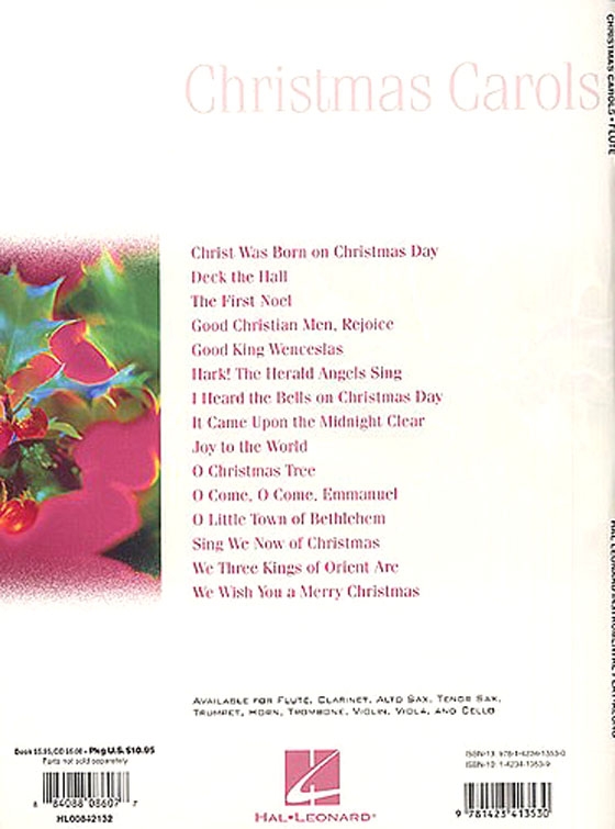 Christmas Carols for Flute【CD+樂譜】