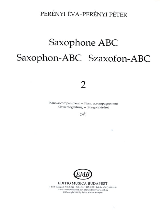 Saxophone ABC【Volume 2】