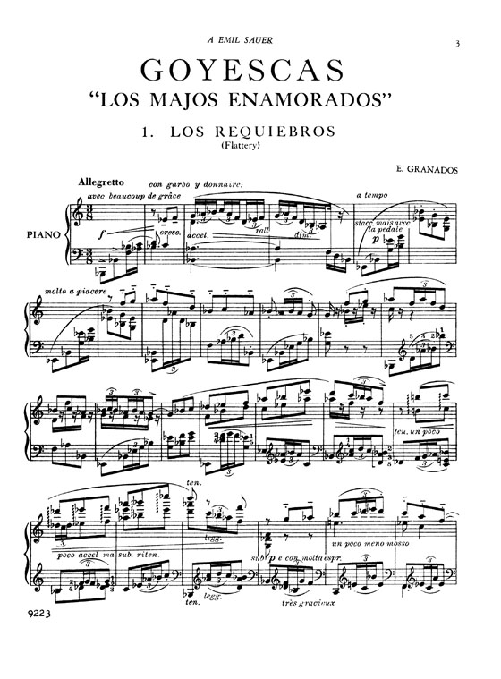 Granados【Goyescas】for Piano