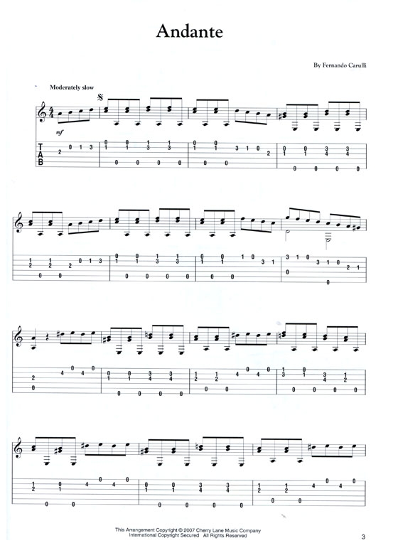 More Classical Tab for Guitar with Tablature