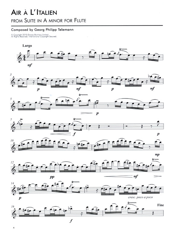 Classic Pieces for Solo Flute