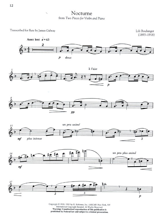 The Flute Collection Intermediate Level