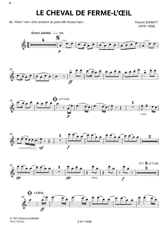 Esprit Français pour flute and Piano