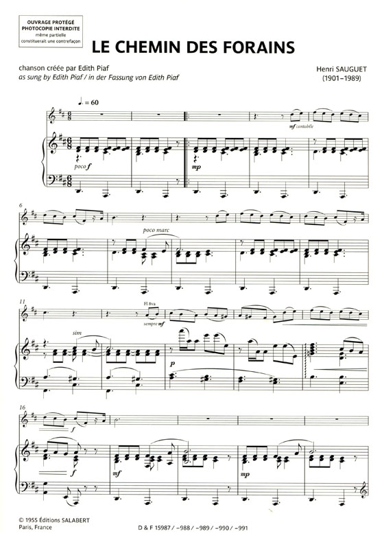 Esprit Français pour flute and Piano