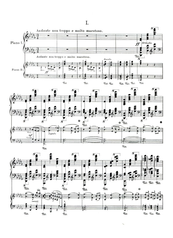 【Tchaikovsky's】Piano Concerto No.1 &【Rachmaninoff's】Piano Concerto No.2 With Orchestral Reduction for Second Piano