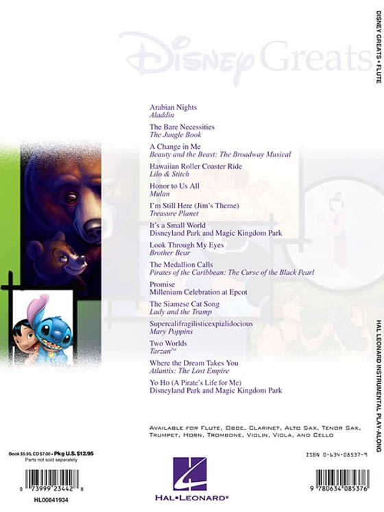 Disney Greats【CD+樂譜】for Flute Disney Greats【CD+樂譜】for Flute