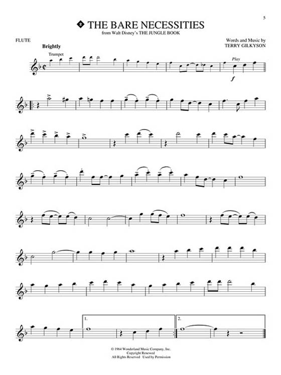 Disney Greats【CD+樂譜】for Flute Disney Greats【CD+樂譜】for Flute