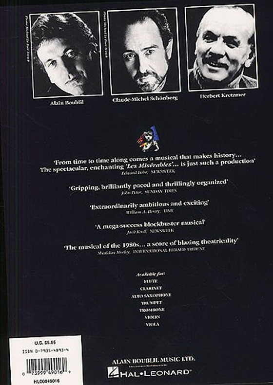 Selections From Les Miserables for Flute Selections From Les Miserables for Flute