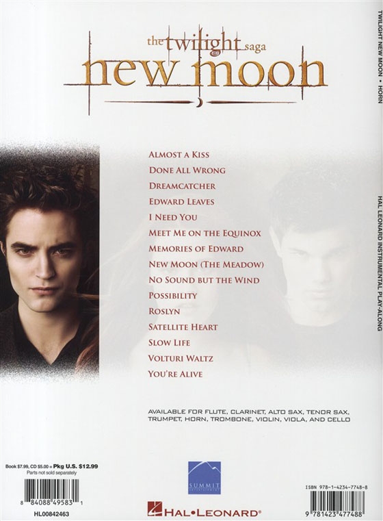 The Twilight Saga New Moon【CD+樂譜】 for Horn