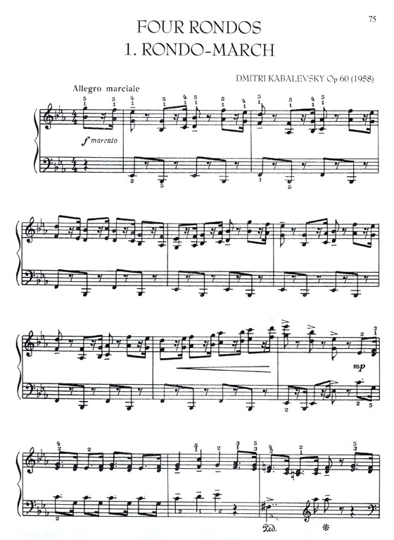 Dmitri Kabalevsky【Easy Piano Compositions】Op. 14 , Op. 27 , Op. 39 , Op. 51, Op. 60