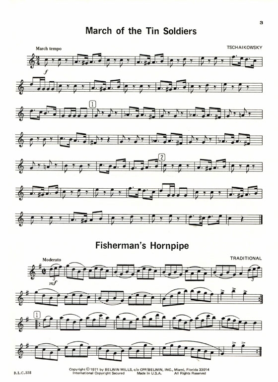Student Instrumental Course【Tunes for Tenor Saxophone Technic】Level Three