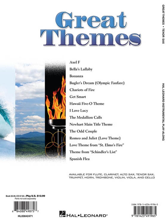 Great Themes【CD+樂譜】for Tenor Sax