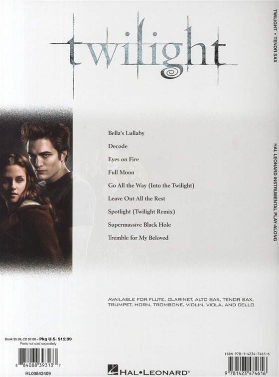 Twilight 【CD+樂譜】for Tenor Sax