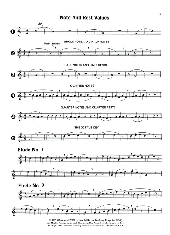 Student Instrumental Course【Studies and Melodious Etudes for Alto Saxophone】Level One