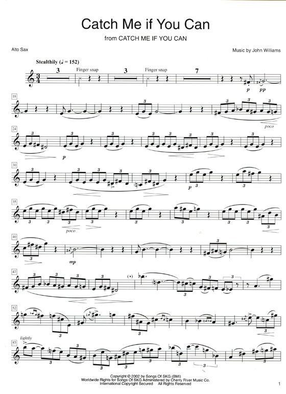 【Catch Me If You Can】for Alto Sax and Piano