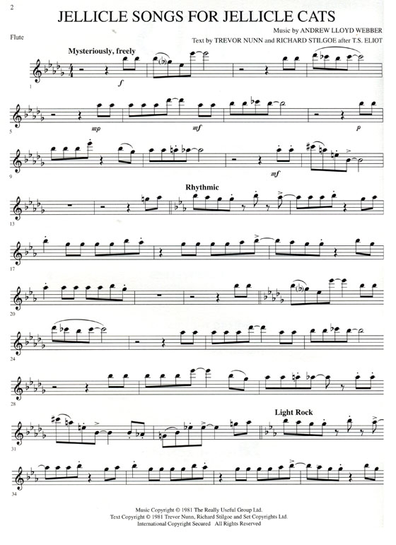 Selections from【Cats】Flute Selections from【Cats】Flute