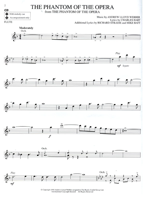 Andrew Lloyd Webber Classics【CD+樂譜】for Flute Andrew Lloyd Webber Classics【CD+樂譜】for Flute