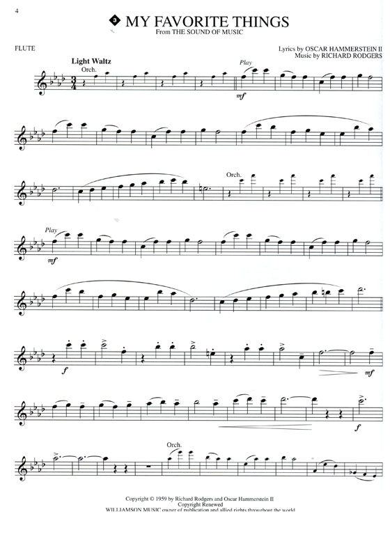 Broadway & Hollywood Classics【CD+樂譜】for Flute Broadway & Hollywood Classics【CD+樂譜】for Flute