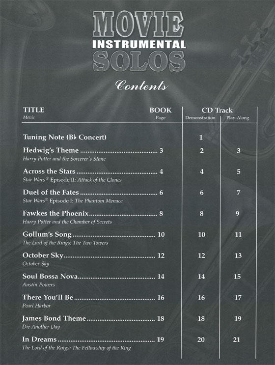 Movie Instrumental Solos【CD+樂譜】for Flute , Level 2-3 Movie Instrumental Solos【CD+樂譜】for Flute , Level 2-3