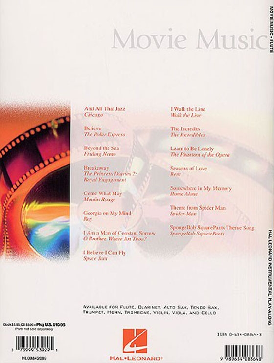 Movie Music【CD+樂譜】for Flute