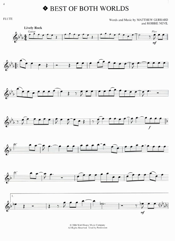 Hannah Montana【CD+樂譜】for Flute