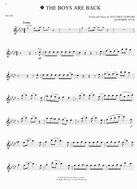 High School Musical 3【CD+樂譜】for Flute