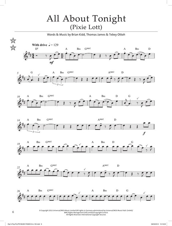 Dip In : 50 Graded Pop Flute Solos	