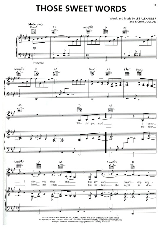 Norah Jones【feels like home】for Piano‧Vocal‧Guitar