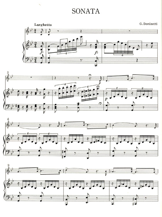 G.  Donizetti【Sonata g-moll】for Flute and Piano
