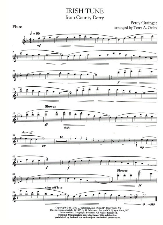 Percy Grainger【Album】for Flute and Piano