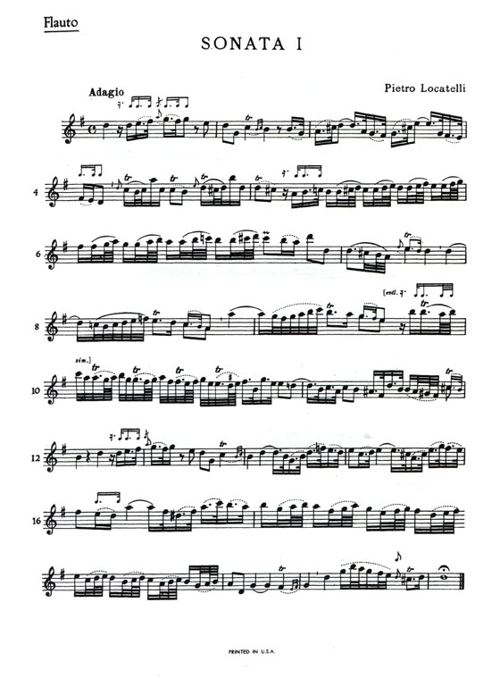 Locatelli【Three Sonatas】for Flute and Piano