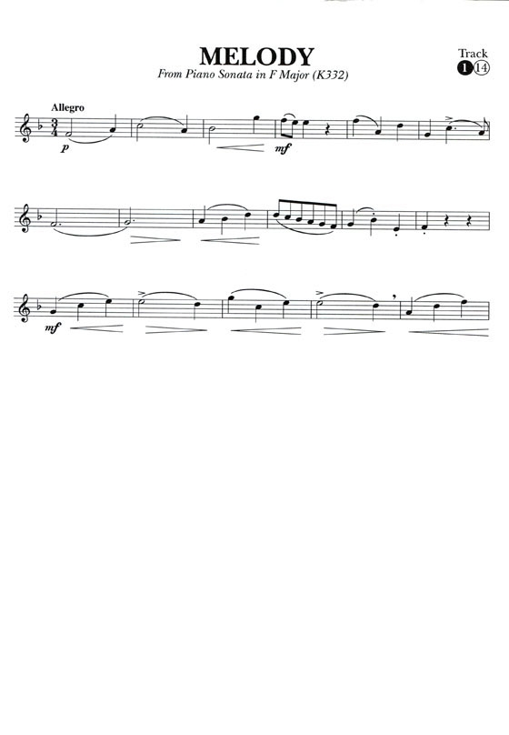 Mozart【CD+樂譜】for Flute