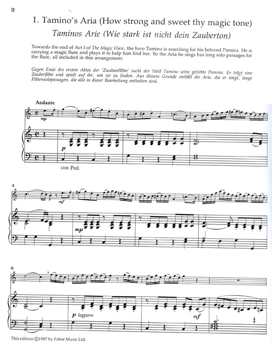 Play Opera! Mozart【Magic Flute , Die Zauberflöte】for Flute and Piano Play Opera! Mozart【Magic Flute , Die Zauberflöte】for Flute and Piano