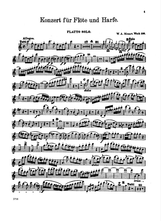 Mozart【Concerto in C Major KV 299】for Flute and Piano Mozart【Concerto in C Major KV 299】for Flute and Piano