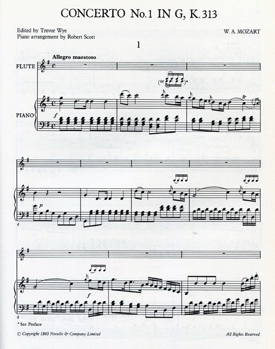 Mozart【Flute Concertos】No. 1 in G , K. 313 Mozart【Flute Concertos】No. 1 in G , K. 313