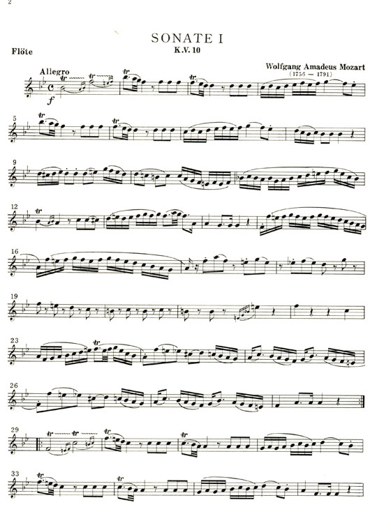 W.A. Mozart【 6 Sonaten , K.V. 10, K. 11, K. 12】, Vol. 1 für Flöte und Klavier W.A. Mozart【 6 Sonaten , K.V. 10, K. 11, K. 12】, Vol. 1 für Flöte und Klavier